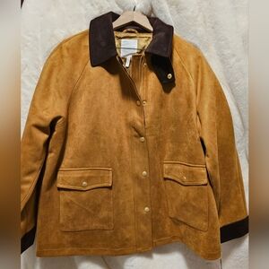 Avec Les Filles Women's Barncoat Size 1X Color Tan